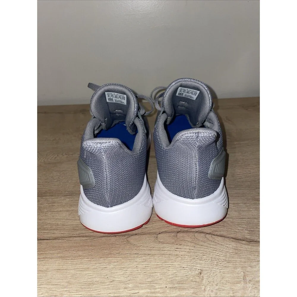 Adidas Duramo 9 K Youth Running Shoes Size 6 Grey Blue Red EE6924 NWB